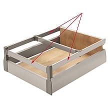 Nova Pro Side Railing Set with Tilt Adjustment, Metallic, 18