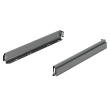 Nova Pro Scala H63 Drawer Member Set with 154lb Capacity, Full Extension, Soft-Closing, 2-1/2", Stone