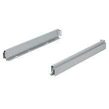 Nova Pro Scala H63 Drawer Member Set with 154lb Capacity, Full Extension, Soft-Closing, 2-1/2", Silver