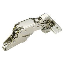 Nexis 170° Opening Hinge, 45mm/48mm Bore Pattern, Self-Closing, Full Overlay, Nickel-Plated, Impresso