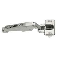 Nexis 110° Opening Hinge, 45mm Bore Pattern, Self-Closing, Full Overlay, Nickel-Plated, Dowelled