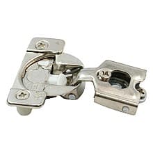 Tec 863 108° Opening Euro Face Frame Hinge, 42mm Boring Pattern, Self-Closing, Variable Overlay, Dowelled