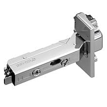 Tiomos 110° Opening Hinge, 42/45mm Bore Pattern, Soft-Closing, Full Overlay, Nickel-Plated, Impresso