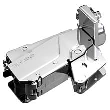 Tiomos 160° Opening Hinge, 42/45mm Bore Pattern, Soft-Closing, Overlay, Nickel-Plated, Impresso
