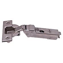 Tiomos 120&#730; Opening Hinge, 45mm Bore Pattern, Soft-Closing, Half Overlay