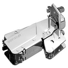 Tiomos 160° Opening Hinge, 45mm Bore Pattern, Soft-Closing, Full Overlay, Nickel-Plated, Dowelled