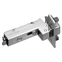 Tiomos 110° Opening Hinge, 42mm Bore Pattern, Soft-Closing, Inset, Nickel-Plated, Dowelled