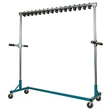 Stock Rolling Rack with 16 Fixed Mounts