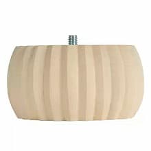 4" Wide x 2" High Reeded Bun Foot