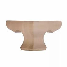 6&quot; Wide x 4&#45;1/2&quot; High Pedestal Corner Bun Foot