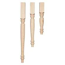 2-1/4" Wide x 15-1/4" High Country Table Leg