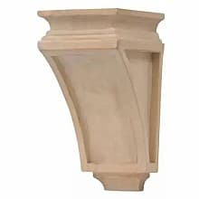 4-3/4" Arts/Crafts Lantern Hand Carved Corbel, Linden