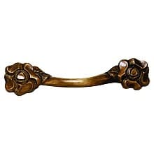 8-1/2" Flower Horizontal Wood Pull