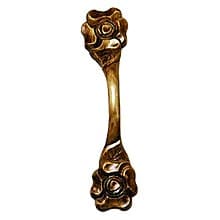 8-1/2" Flower Vertical Wood Pull