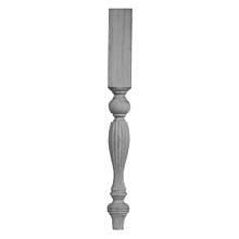 35-1/4" Paris Reeded Whole Turning, Pine