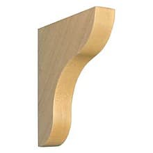 10" x 1-3/4" x 8" Machined Corbel, Maple