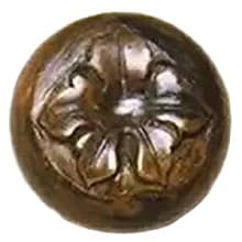 1-3/4" Grape Large Wood Knob, Oak, 1-3/8" Projection