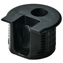 Rafix™ 19mm Connector Housing without Dowel with Ridge, Black
