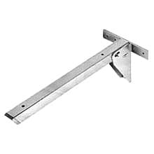 460mm Folding Table Bracket, Brown Lacquer Finish