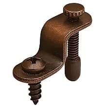 1-9/64" Glass Retainer Clip, Bronzed