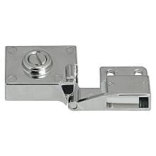 Glass Door 170° Opening Hinge, Inset, Polished Chrome