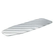 20" No-Door Heat-Resistant Ironing Board Cover, White Finish