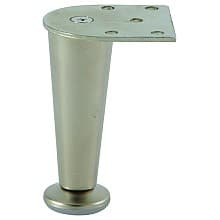 4" High Furniture Foot, Matt Nickel