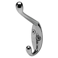 11/16" x 3-35/64" Coat Hook, Polished Chrome Finish