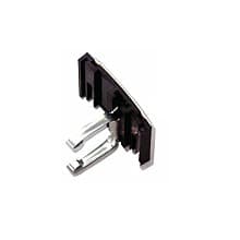 2 Finger Double Side Adhesive Toe Kick Clip, Black
