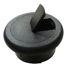 6605 1" 2-Piece Cable Grommet, Black