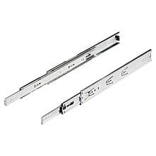 5632 Drawer Slide with 90lb Capacity, Full Extension, Side-Mount, Self-Closing, Galvanized steel, 20"