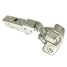 Sensys 110° Opening Hinge, 43mm Bore Pattern, Soft-Close, Half Overlay, Nickel-Plated, Dowelled