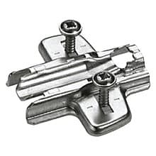 Adjustment Cross Mounting Plate with Expanding Socket, Nickel-Plated