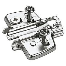 Adjustment Steel Cross Mounting Plate with Chipboard Screw, Nickel-Plated