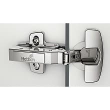 Sensys 110° Opening Hinge with Integrated Silent System, 45mm Boring Pattern, Self-Closing, Inset, Nickel-Plated, Dowelled