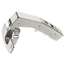 Sensys 8639i W90 95° Opening Hinge with Integrated Silent System, Self Closing, Inset, Nickel-Plated, Screw-On