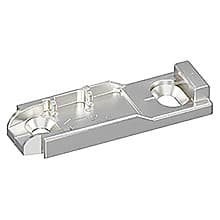 Linear Mounting Plate with Height Adjustment, Nickel-Plated, Screw-On, 3mm
