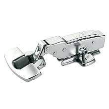 Sensys 8657i 165° Opening Zero Protrusion Hinge, 45mm Bore Pattern, Soft-Closing, Full Overlay, Nickel-Plated, Dowelled