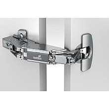 Sensys 8657i 165&deg; Opening Zero Protrusion Hinge, 45mm Bore Pattern, Soft&#45;Closing, Half Overlay