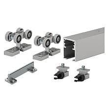 6' Grant TopLine Heavy-Duty Straight Sliding Door System