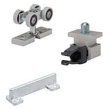 Top Line Grant® HD 8' Single Door Hardware Set, Anodized Finish