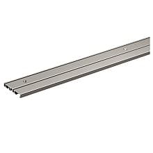 2500mm SlideLine M Double Track Runner Profile for Screw-On, Silver Anodized Finish