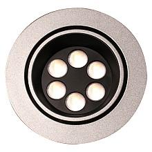 Big6-2 LED 7.2W Cool White Spot Light, 3-15/16", Stainless Steel