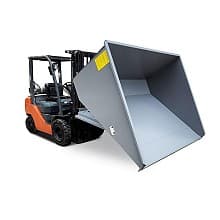 Iron Bull 3 Yard Self-Dumping Hopper, Bin Only, 2000lb Capacity, Model 300G02QS