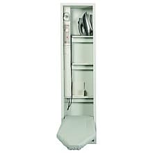 7-3/4" No-Door Non-Electric Ironing Center with 42" Swiveling Board, Unfinished Finish