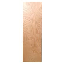 7-3/4" Flush Maple Veneer Door Non-Electric Ironing Center with 42" Swiveling Board, Unfinished Finish