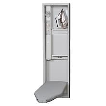 7-3/4" No-Door Electric Ironing Center with 42" Non-Swiveling Board, Unfinished Finish