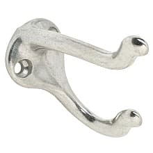 1-3/4" Coat/Hat Hook, Aluminum Finish