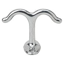 1" Ceiling Hook, Aluminum Finish