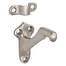 Brass Handrail Bracket, Satin Nickel